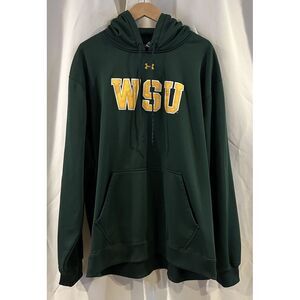 WSU‎ Under Armour Collegiate Hoodie Size XXL Green